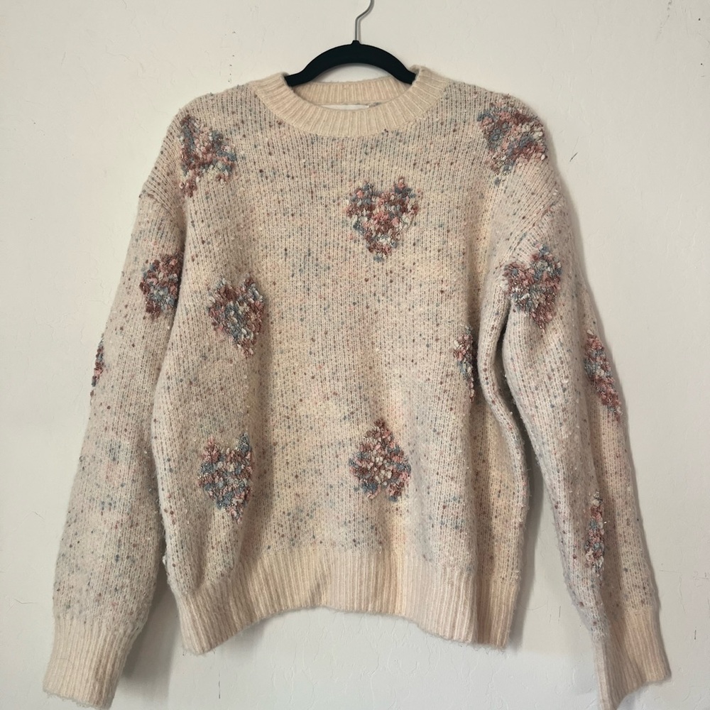 Cozy Cream Patterned Sweater